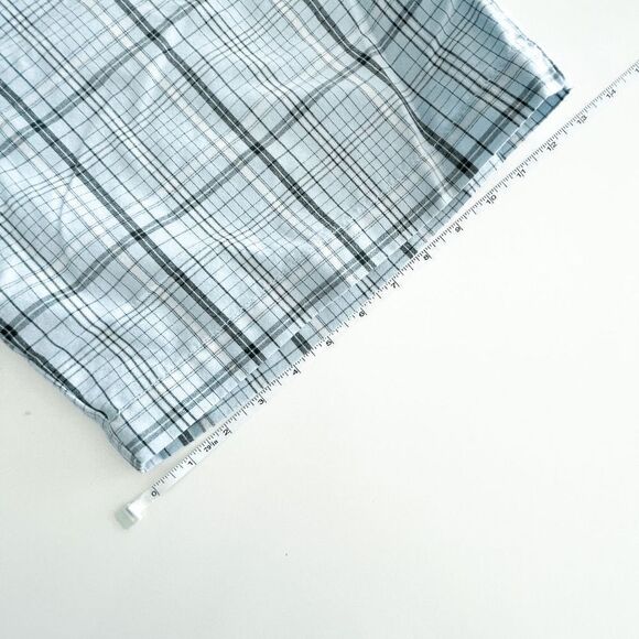 Billabong Mens Shorts Casual Plaid Zipper Front Light Blue Size 36 - Picture 9 of 9